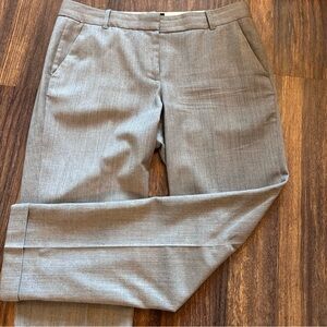 J.Crew Café Capri Italian Wool Light Gray Cuffed Cropped Pants Women's Size 32’